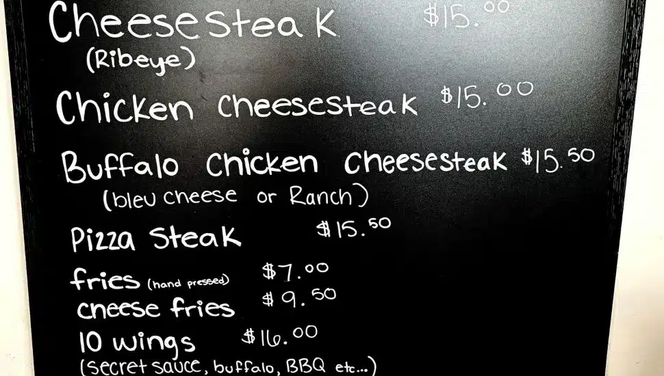 steaks west chester menu