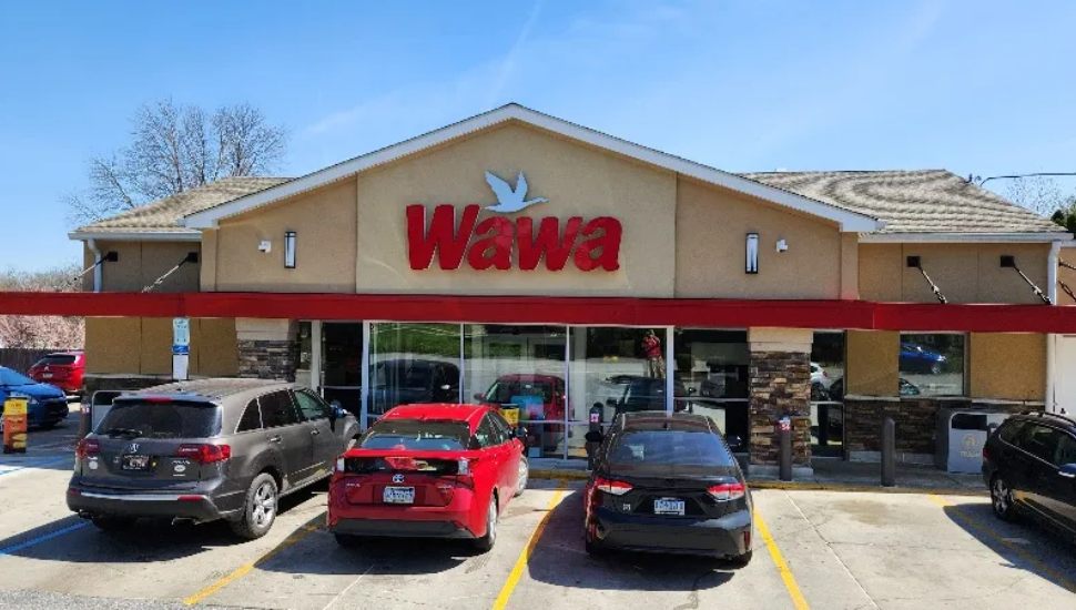 cars parked in front of wawa