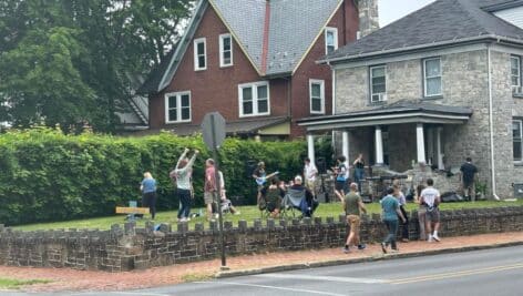 people at west chester porchfest