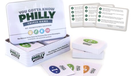 A box and cards from the “You Gotta Know Philly - My Hometown Edition" trivia game