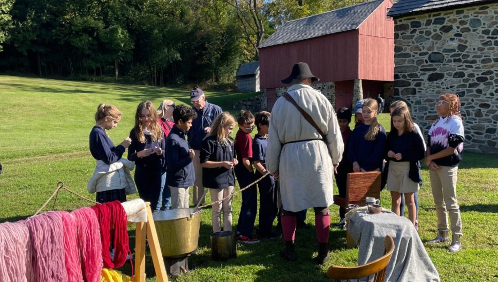 kids at Brandywine Battlefield Park