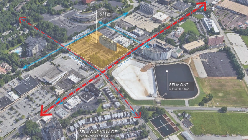 city ave map