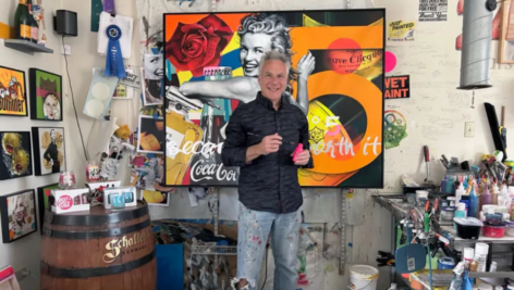 Jeff Shaller in his studio