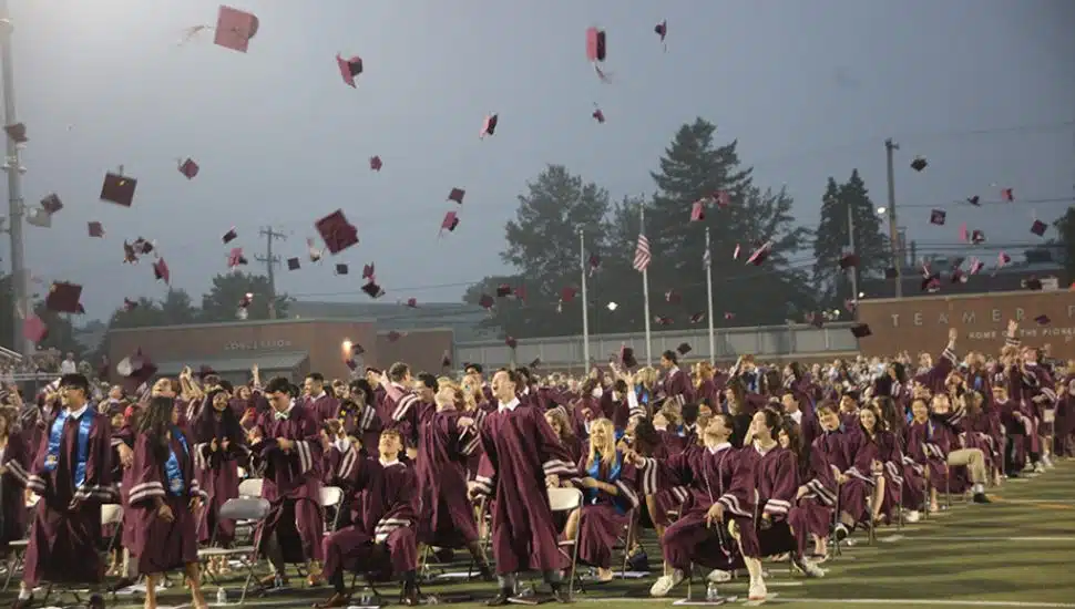 students graduating high school