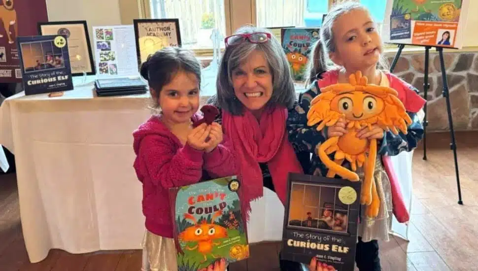 Lydia Cohn with two girls