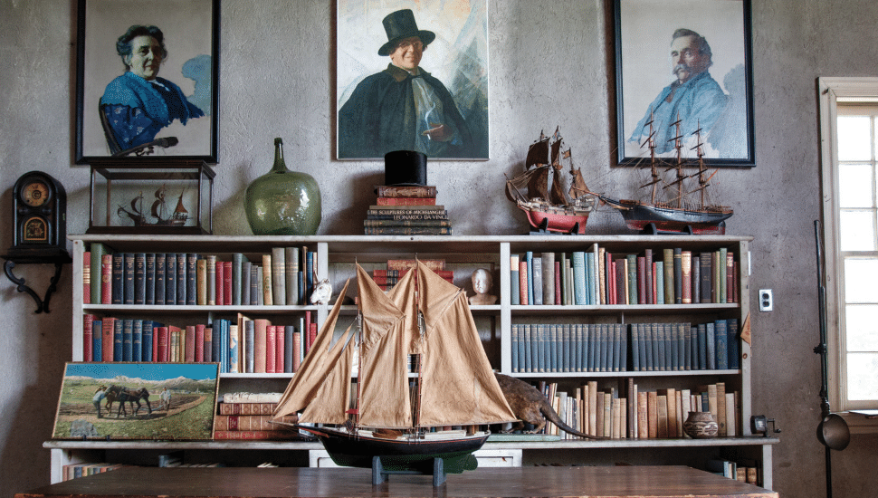 historic books and paintings