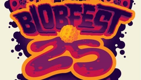 A graphic with the words "Blobfest 25"