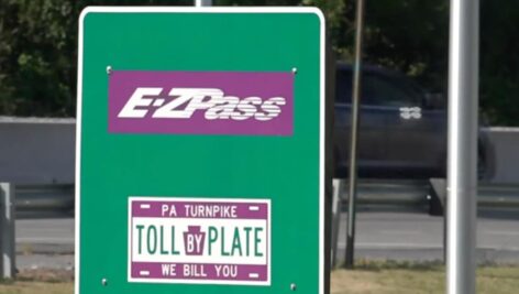 ez pass sign