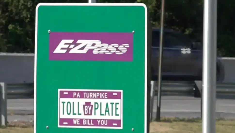 ez pass sign