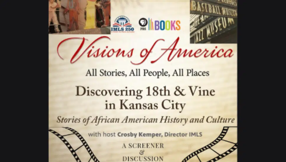 A Flyer for the Henrietta Hankin Branch Library event on Jun. 20 with text that reads "All Stories, All People, All Places: Discovering 18th & Vine in Kansas City."