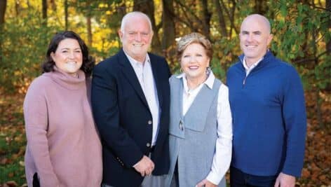 Joe Pro pictured with his wife and son and daughter.