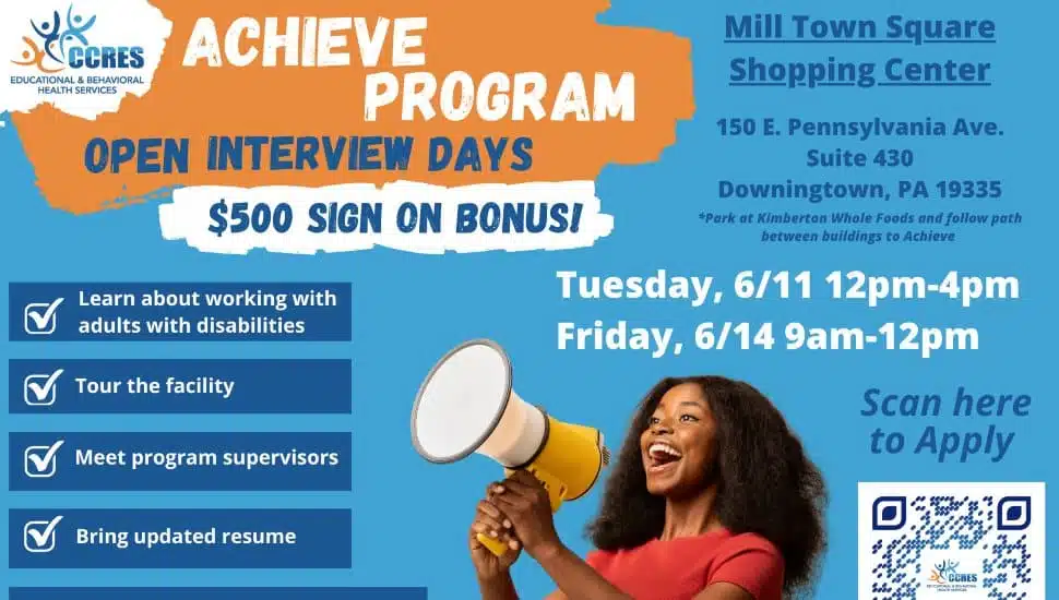 CCRES Hosts 2 Open House Interview Days for Achieve Program Staffers