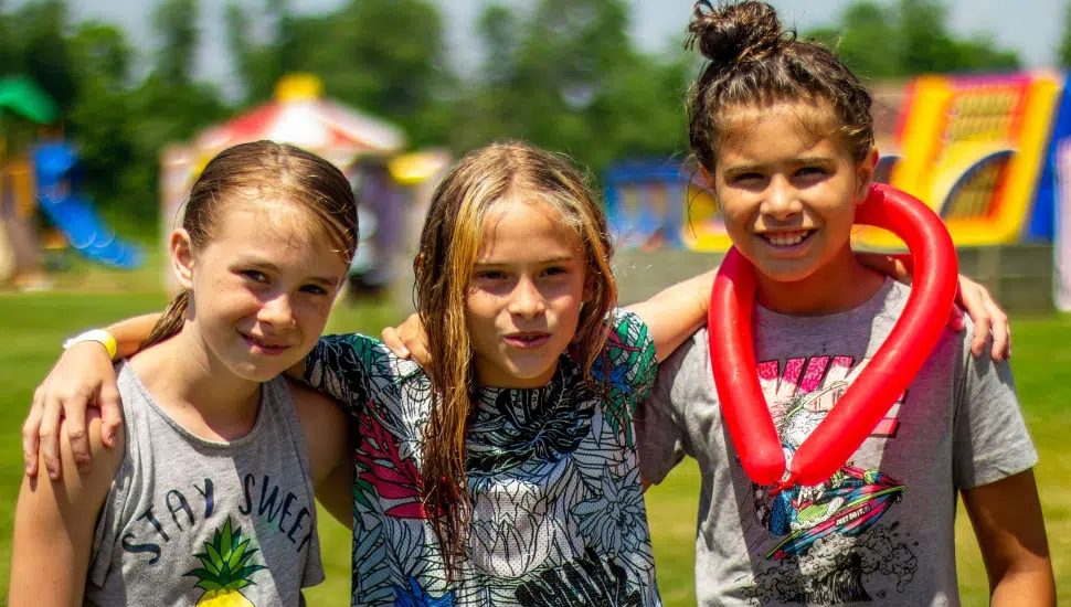 Campers forming friendships at YMCA Summer Camp.