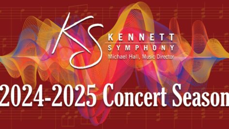 A graphic with text announcing Kennett Symphony's 84th season.