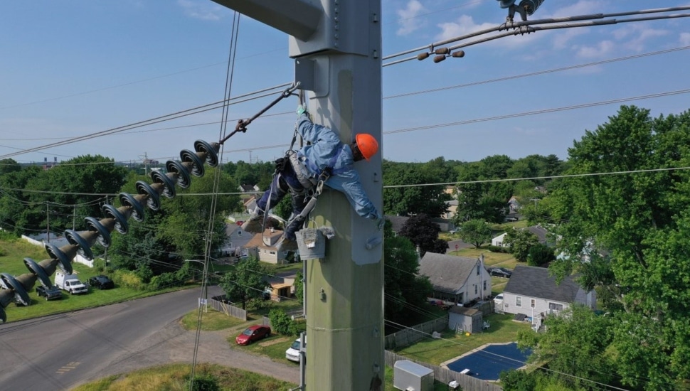 Painting Electric Transmission Towers