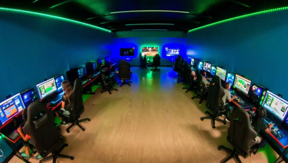 Students engage in challenges and tournaments at the Metro Esports lab in the Oscar Lasko branch of the YMCA of Greater Brandywine.