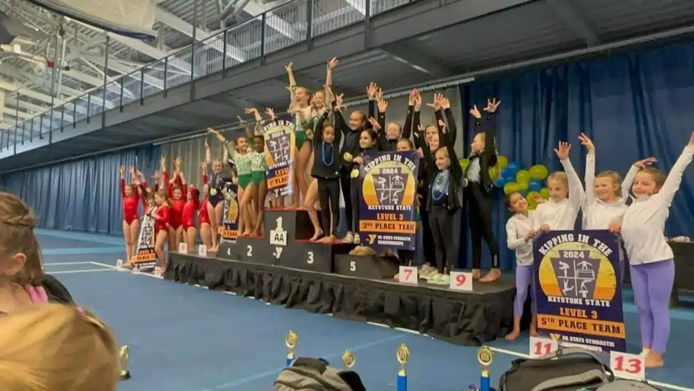 YGBW’s Level 3 GYMCATS team is awarded first place at the State Championship in Meadville, PA.