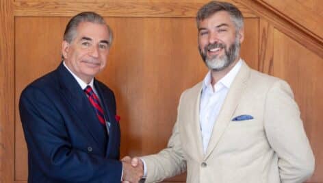 Dr. Timothy V. Blair, Board President of the Kennett Symphony of Chester County (pictured left), and Conor Hepp, President of the Chester County History Center (right).