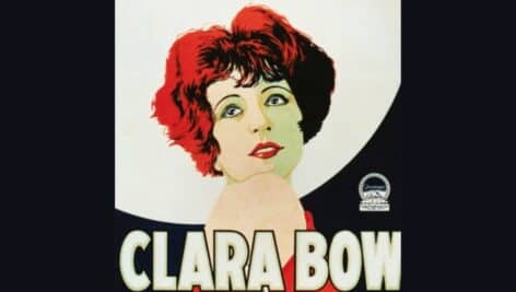 Movie poster for the silent film "It" featuring Clara Bow.