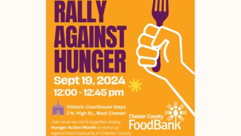 A graphic promoting CCFB's Rally Against Hunger on 9/19.