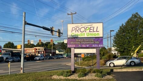 New Propell Credit Union location at 1 North Five Points Road.