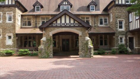 The historic Woodcrest mansion on the Cabrini University campus.