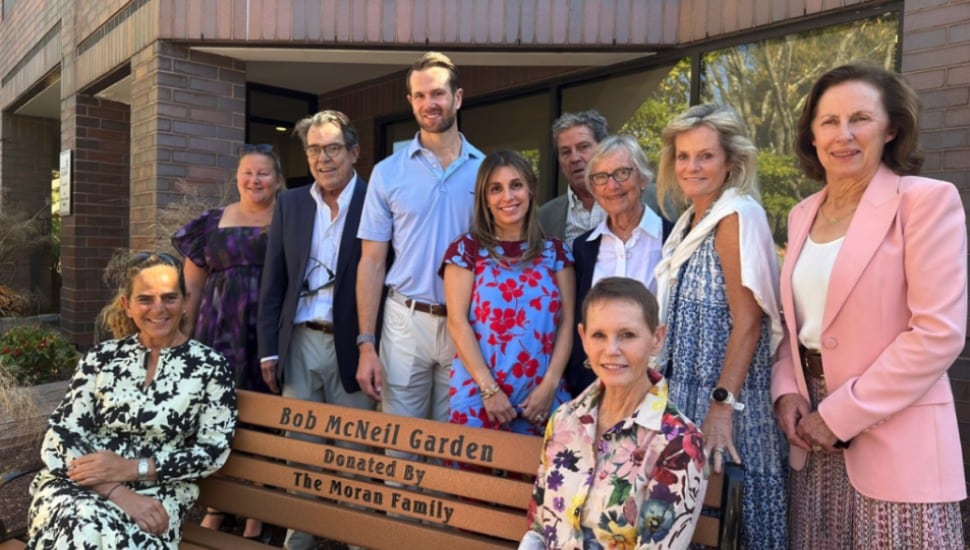 Seated from left: Caroline Moran and Jennifer McNeil. Standing from left: Kaitlyn (McNeil) Ward, Ranney Moran, Tyler McNeil, Ale McNeil, Michael Moran, Barbara Jordan, Terri Moran, Anne Moran.