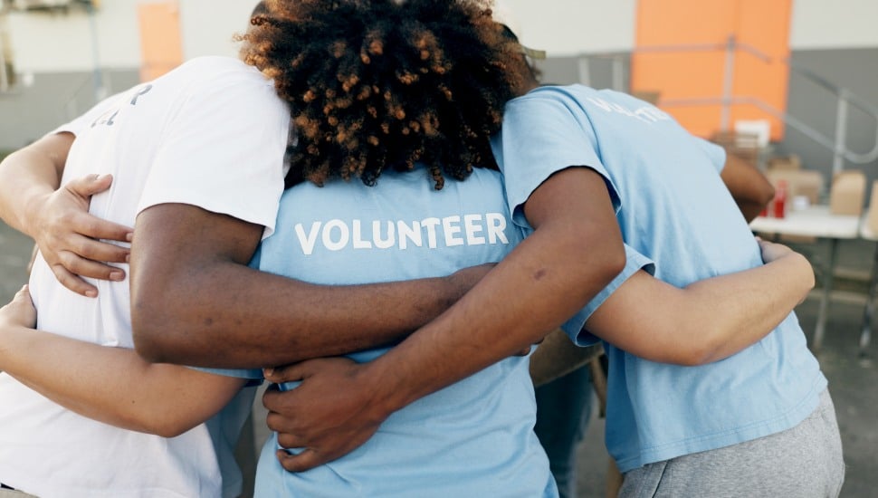 group of volunteers
