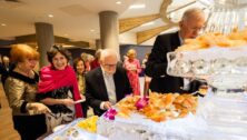 Residents, staff and guests at Dunwoody Village in Newtown Square enjoy a catered gala with food prepared by the Dining Services team.