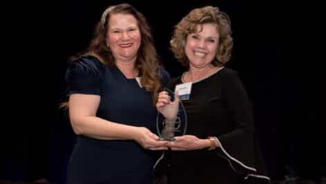 Susan Lux and award winner Monica Nash