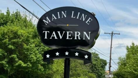 Main Line Tavern sign