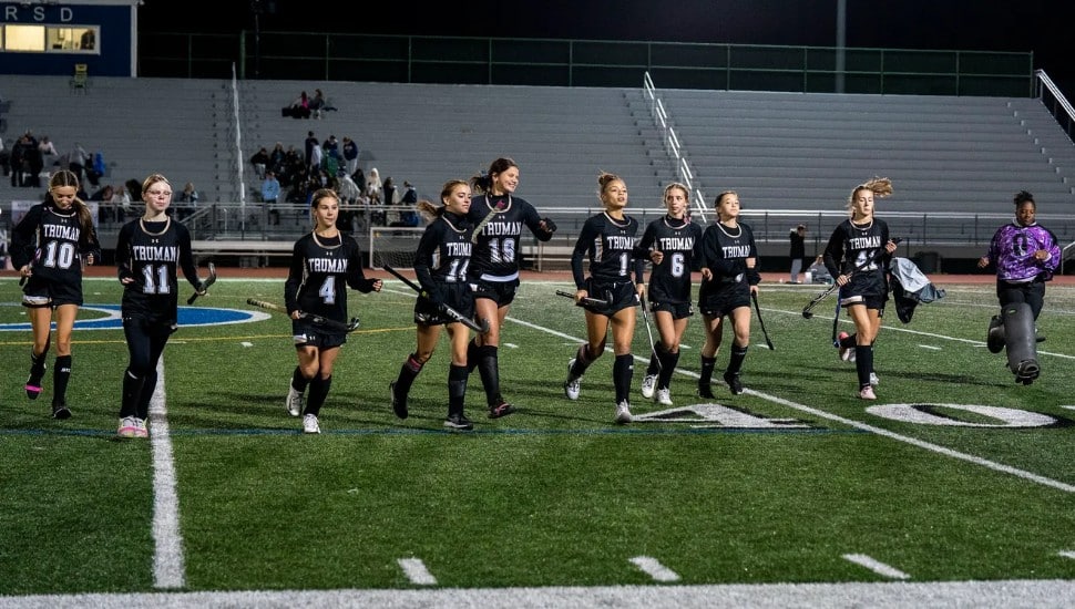 field hockey players on field