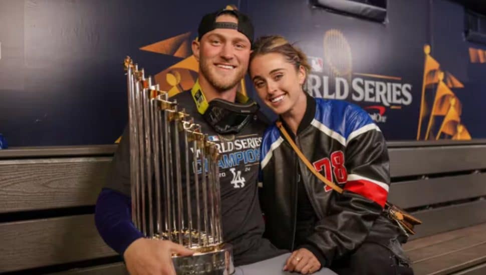 Erin Matson and Ben Casparius with trophy