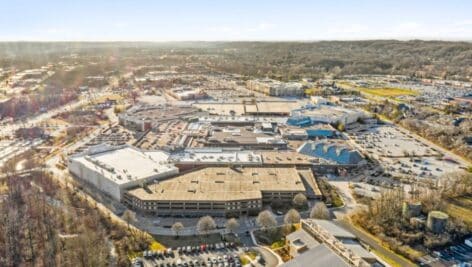 exton square mall aerial view