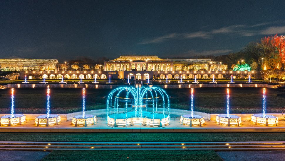 main fountains at longwood