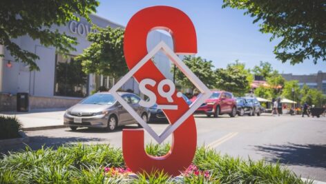 Suburban Square sign.