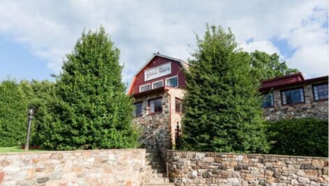 The Stone Barn restaurant exterior.