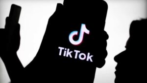 Shadow concept art of people on their phones on TikTok.