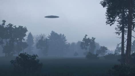 UFO in the fog