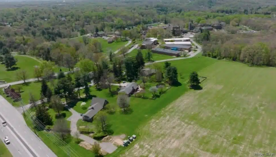 Elwyn campus aerial view.