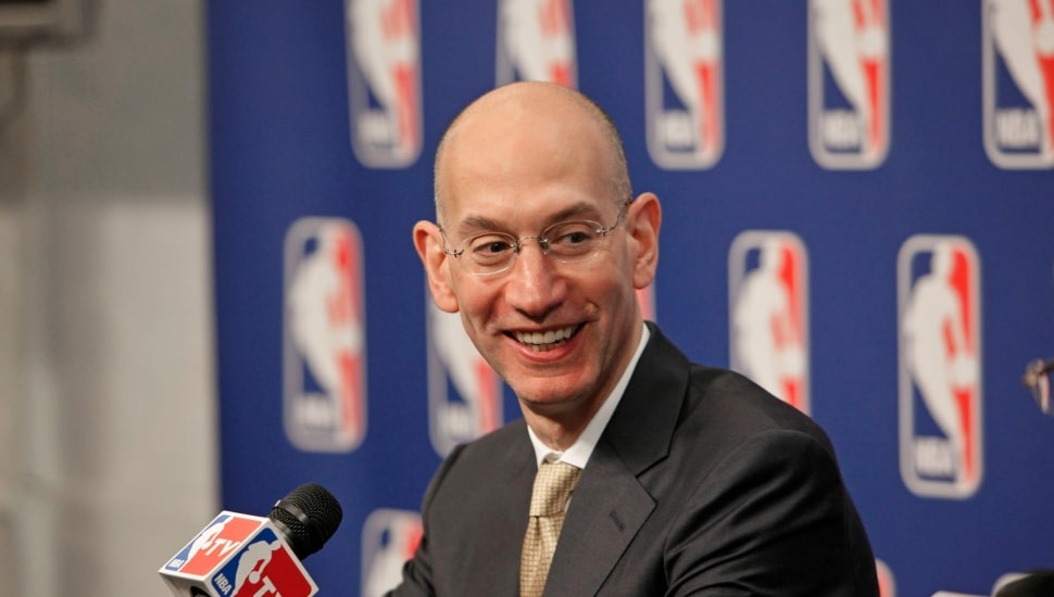 Adam Silver at press conference.