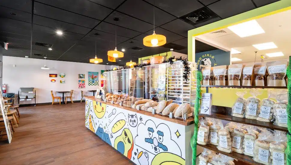 The inside of Good Girls Bakery.