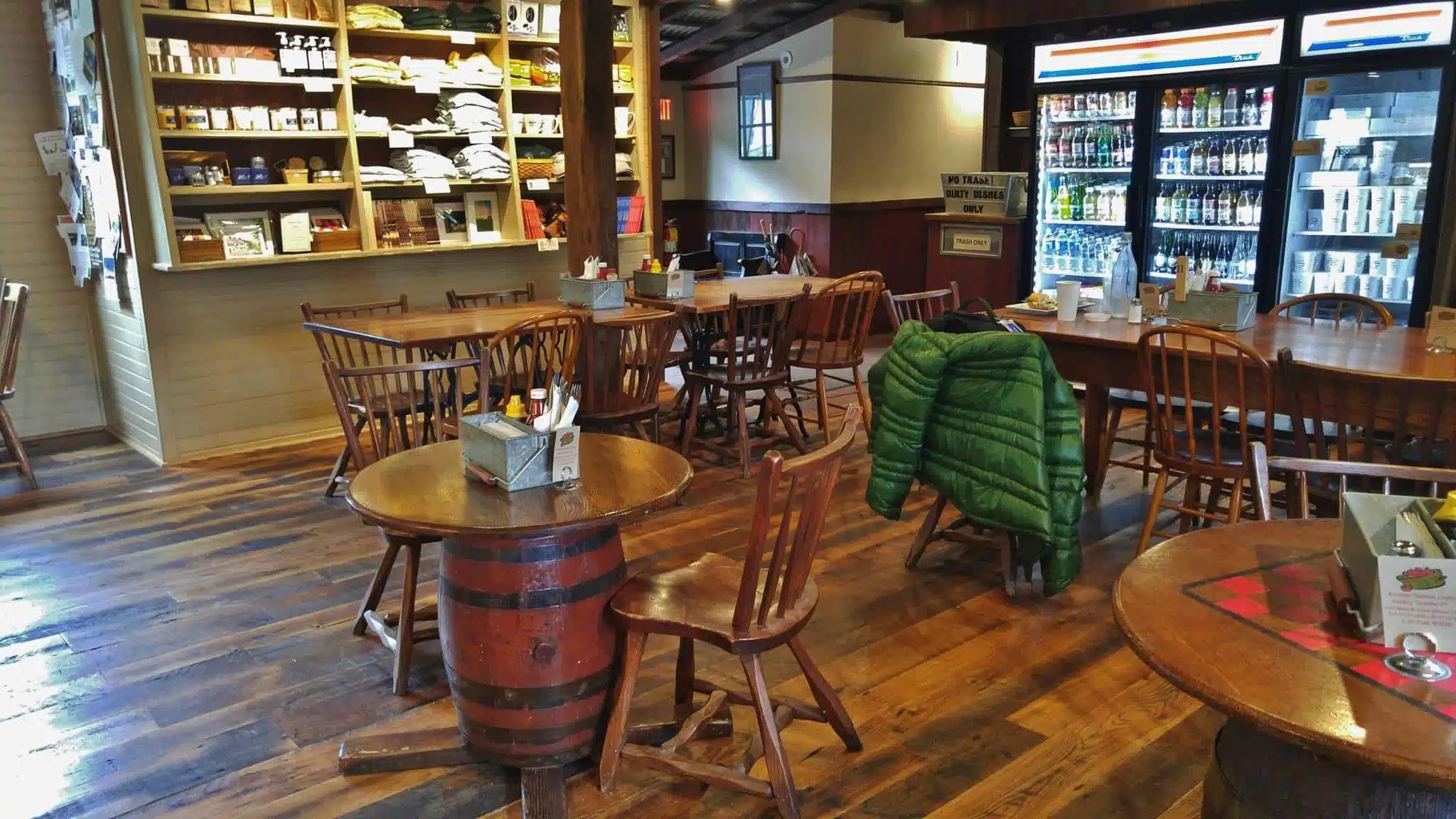 Inside the Lumberville General Store in Lumberville.