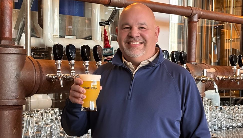 Mark Kirke with beer in hand.