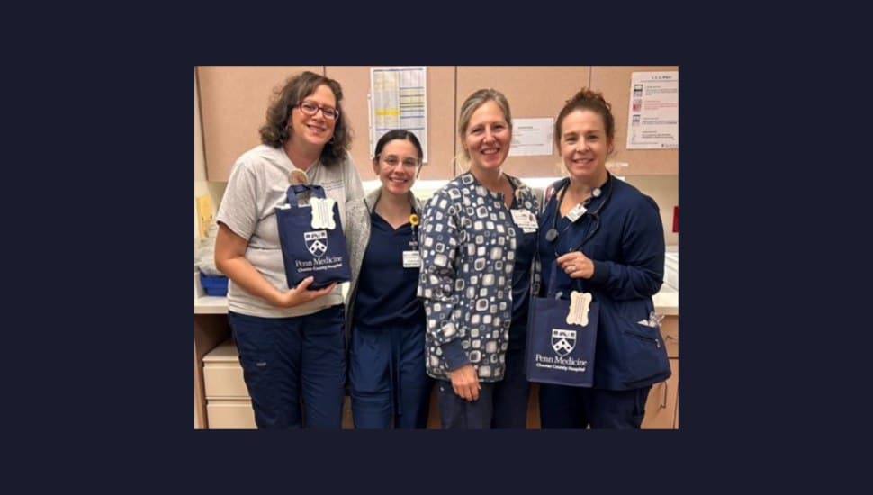 From left to right: Christina Ferrarini BSN, RN, CAPA, Gianna Croce, BSN, RN, Colleen Burns BSN, RN, Sylvia Roy, BSN, RN.