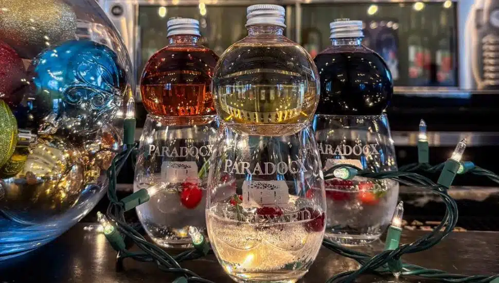 Paradocx Vineyard drinks.