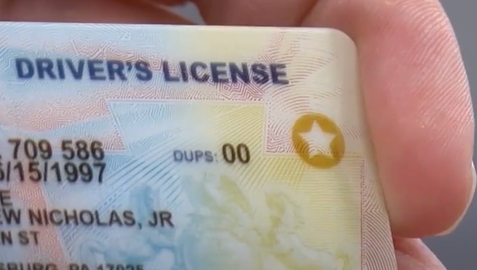 PA drivers license.