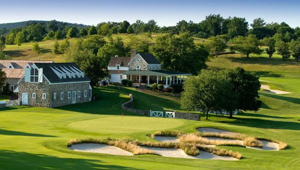 Stonewall golf course aerial view.