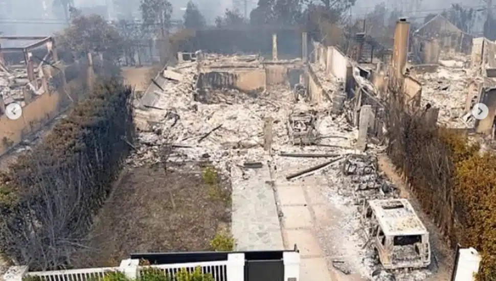 Teller family home destroyed by fire.