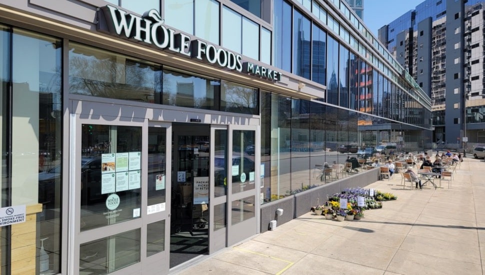 Whole Foods entry doors.